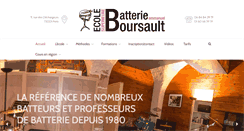 Desktop Screenshot of ecoledebatterieboursault.com